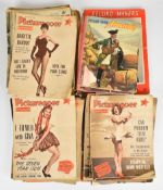 Collection of Picturegoer national film weekly magazine from the 1950s, comprising 1954 (7