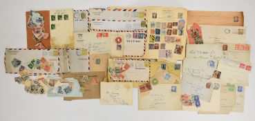 Improved Postage Stamp Album with collection of GB and world stamps, GB Queen Victoria to 1/- (