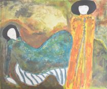 Linda Le Kinff colour lithograph, signed and numbered 37/75 in pencil by the artist in bottom