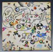 Led Zeppelin III UK first press, Atlantic Records release shown on label as 2401002 later changed to