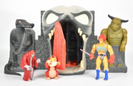LJN Thundercats 'Mumm-Rah's Tomb' playset with Mumm-Ra, Lion-O and Snarf action figures.