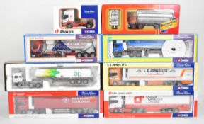 Eight Corgi 1:50 scale diecast model haulage vehicles to include Leyland DAF 85 Powder Tanker