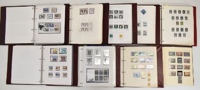 Collection of New Zealand stamps in nine volumes 1855-2005, with an album of specialised study of