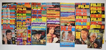 Sixty seven 1970's film magazines comprising Film Review and Photoplay Film Monthly with covers to