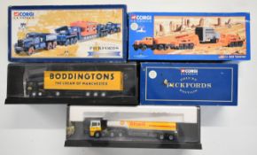 Five Corgi Classics diecast model haulage vehicles, all in original boxes.