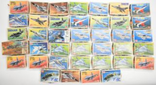 Thirty nine LS 1:144 scale plastic model military aircraft kits to include Grumman F-14 Tomcat,