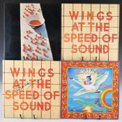 Paul McCartney / Wings collection of twenty five LPs and three 12'' singles. Wings At The Speed Of