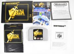 Nintendo 64 (N64) The Legend of Zelda Ocarina of Time, boxed with manual.