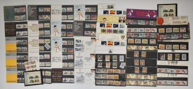 Small collection of GB stamps in over thirty five presentation packs includes, three signed