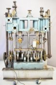 Full size instructional live steam compound stationary or marine engine, the high pressure