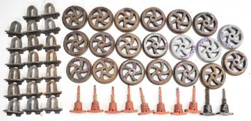 Five sets of castings to build a 7¼ inch gauge slate wagon comprising wheels, sprung axlebox