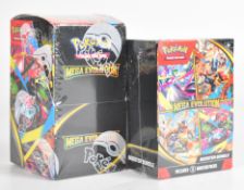 Pokémon TCG - Mega Evolution boosters comprising 18 pack half box and 6 pack booster bundle, both