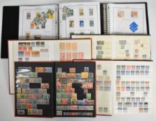 Collection of Central and South America stamps in two albums and four stockbooks, includes two