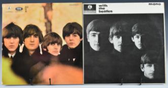 Three Beatles LPs. Help! (PMC 1255) UK first pressing variation A with the * credit indicator for “I
