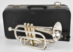 Boosey & Hawkes 'Regent' cornet, serial No. 628385, in fitted carry case.