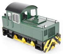 Roundhouse 32mm (adjustable to 45mm) gauge model 0-6-0 diesel locomotive Harlech Castle, length