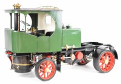 Part built exhibition standard 2 inch scale Clayton steam wagon. The coal fired silver soldered