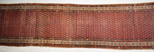 Persian runner rug, 400 x 103cm