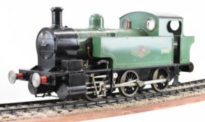 5 inch gauge Simplex 0-6-0 live steam tank locomotive, the silver soldered copper boiler having 0-