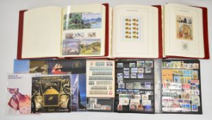 New Zealand Queen Elizabeth II stamps collection 1957-2005, in hingeless pre printed albums,