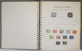 British Solomon Islands stamp collection in collector's pre-printed album, includes 1908-11 King