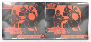 Pokémon TCG - Two Scarlet & Violet 'Destined Rivals' Elite Trainer Box (ETB) sets, both factory