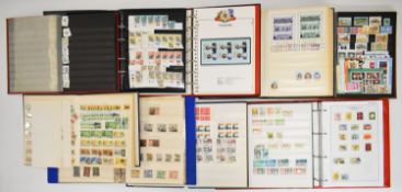 Commonwealth stamps in albums and stockbooks including South Africa, Kenya, Uganda and Tanzania,