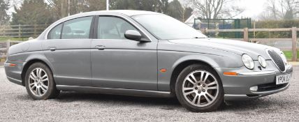 2004 Jaguar S type 3.0 litre petrol motor car, registration number YP04 USJ, MOT expires 17/05/2026,