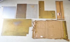 Brass, steel and other sheet metal to suit live steam model engineering or similar, the largest