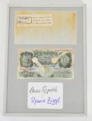 [The Great Train Robbery] Bank of England £1 banknote, part of the evidence in the trail to