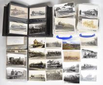 Approximately 1500 LNER and similar photographs and postcards to include Scottish and GNR, Eastern