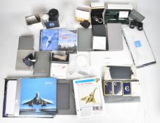 Concorde promotional and commemorative items to include blank flight certificates in wallet, various