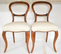 Two Victorian bedroom or similar chairs