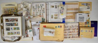 World stamp accumulation in stockbooks, on envelopes and loose, wide range of countries