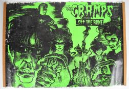 The Cramps promotional poster for the album ...Off The Bone, 1983, rolled, 88 x 62cm