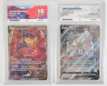 Pokémon TCG - Two Sword & Shield 'Crown Zenith' 2023 special art cards comprising Zalcian V GG48/