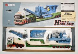 Corgi Heavy Haulage 1:50 scale diecast model Cadzow MAN King Trailer & Crusher Load, CC12002,