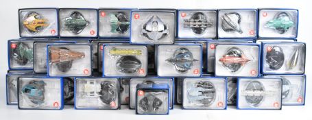 Fifty eight Eaglemoss 'Star Trek: The Official Starship Collection' diecast model spaceships, in
