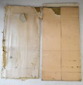 Four sheets of brass to suit live steam model engineering or similar, comprising two sheets of 122 x