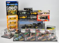 Twenty two Lotus Formula One diecast model racing cars manufacturers include Pauls Model Art