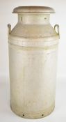 Stroud Creamery Ltd vintage aluminium milk churn, both base and lid being named and the lid dated