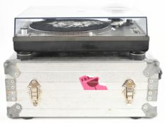 Technics SL-1210 MK2 direct drive record turntable system, serial no. GE6AS70861, made in Japan,