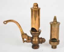 Two three note chime whistles to suit live steam locomotive, boat or traction engine, including