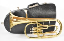 B&S Sonora tenor horn, serial number 265544, made in Germany, in fitted case.