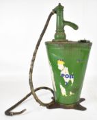 Castrol or similar vintage or classic car oil dispenser, overall height 65cm