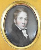 Georgian portrait miniature on ivory of a gentleman, believed to be John Campbell 1791-1873 (of