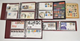 A collection of first day covers 1966-2015 in ten albums, some Benham covers, mostly Royal Mail,