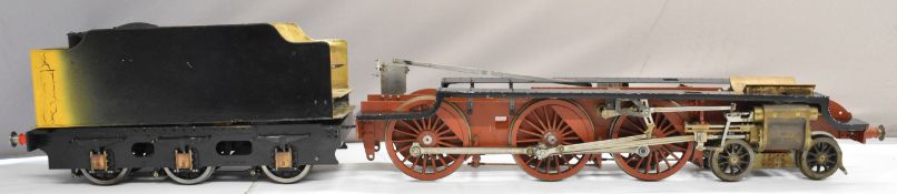 Part built 5 inch gauge black five 4-6-0 live steam tender locomotive, the built up rolling