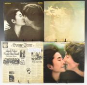 Beatles related collection of fifteen LPs and two copies of the Concert for Bangladesh triple LP box