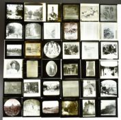 Collection of over three hundred and fifty magic lantern glass slides, including a selection of